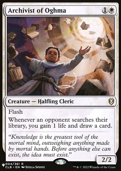 Archivist of Oghma, The List #CLB-4, Magic: The Gathering card