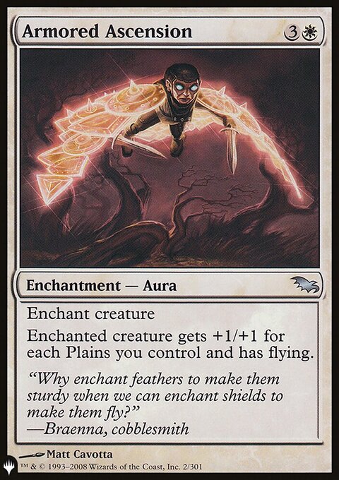Armored Ascension, The List #SHM-2, Magic: The Gathering card
