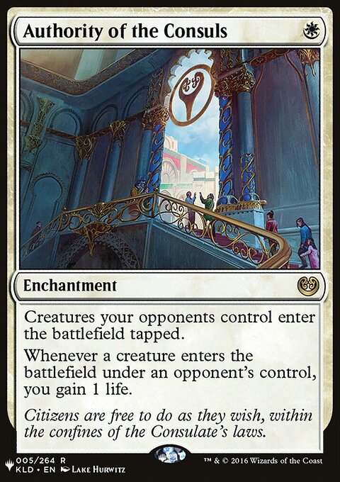 Authority of the Consuls, The List #KLD-5, Magic: The Gathering card