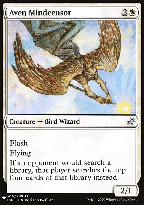 Aven Mindcensor, The List #TSR-5, Magic: The Gathering card