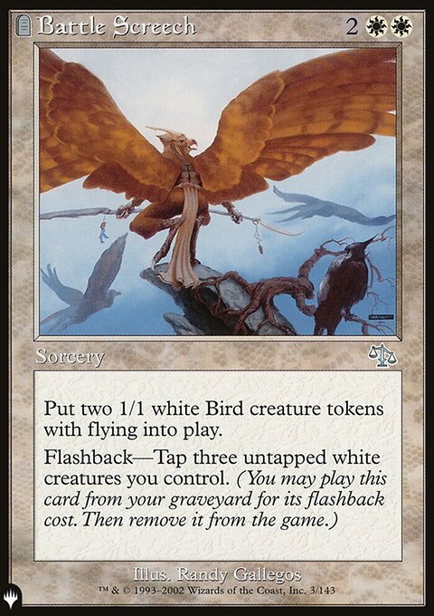 Battle Screech, The List #JUD-3, Magic: The Gathering card
