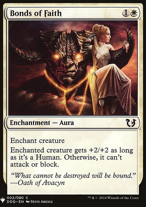 Bonds of Faith, The List #DDQ-2, Magic: The Gathering card
