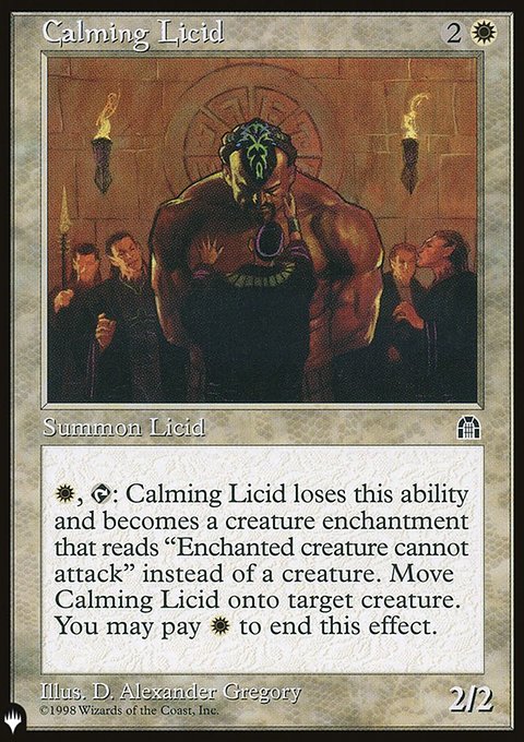 Calming Licid, The List #STH-2, Magic: The Gathering card
