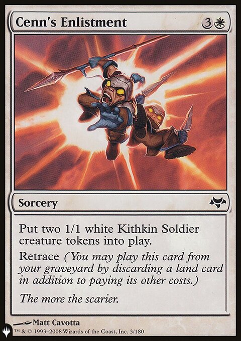 Cenn's Enlistment, The List #EVE-3, Magic: The Gathering card