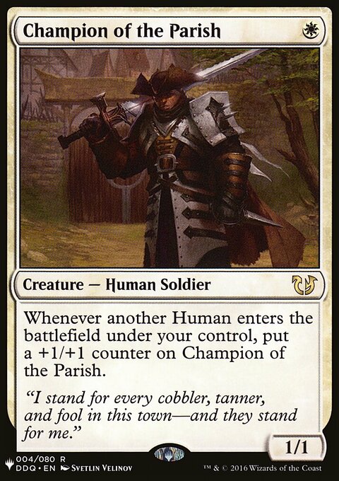 Champion of the Parish, The List #DDQ-4, Magic: The Gathering card