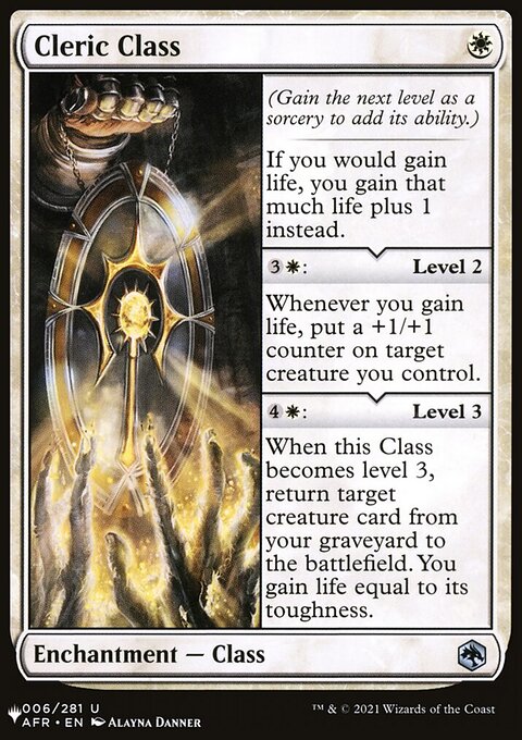 Cleric Class, The List #AFR-6, Magic: The Gathering card