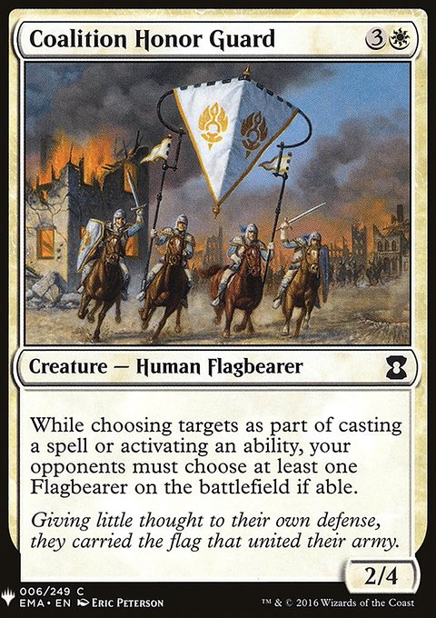Coalition Honor Guard, The List #EMA-6, Magic: The Gathering card