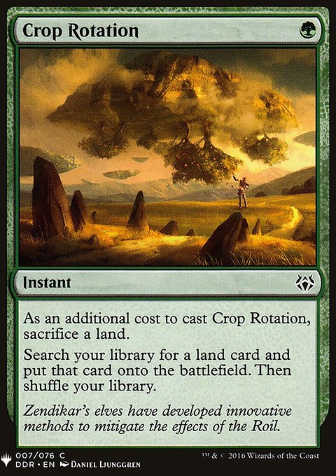 Crop Rotation, The List #DDR-7, Magic: The Gathering card
