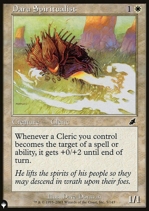 Daru Spiritualist, The List #SCG-5, Magic: The Gathering card