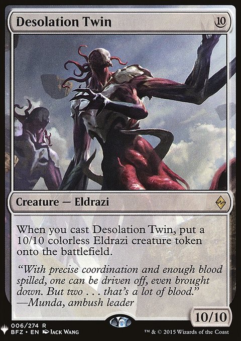 Desolation Twin, The List #BFZ-6, Magic: The Gathering card