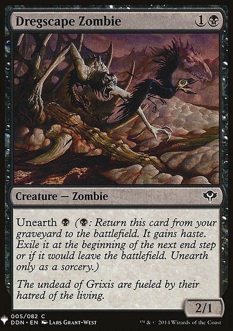 Dregscape Zombie, The List #DDN-5, Magic: The Gathering card