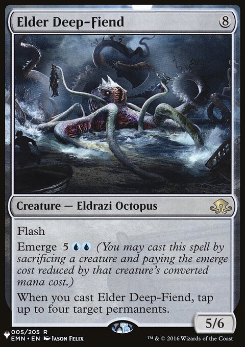 Elder Deep-Fiend, The List #EMN-5, Magic: The Gathering card