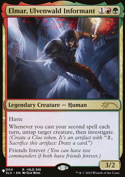 Elmar, Ulvenwald Informant, The List #SLX-4, Magic: The Gathering card