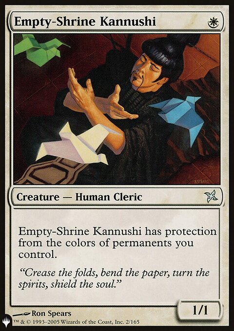 Empty-Shrine Kannushi, The List #BOK-2, Magic: The Gathering card