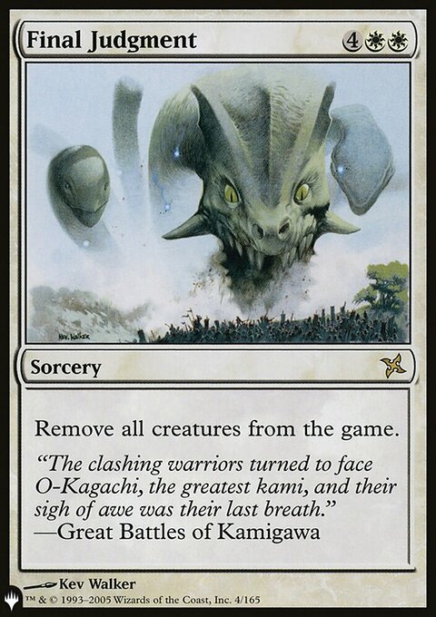 Final Judgment, The List #BOK-4, Magic: The Gathering card