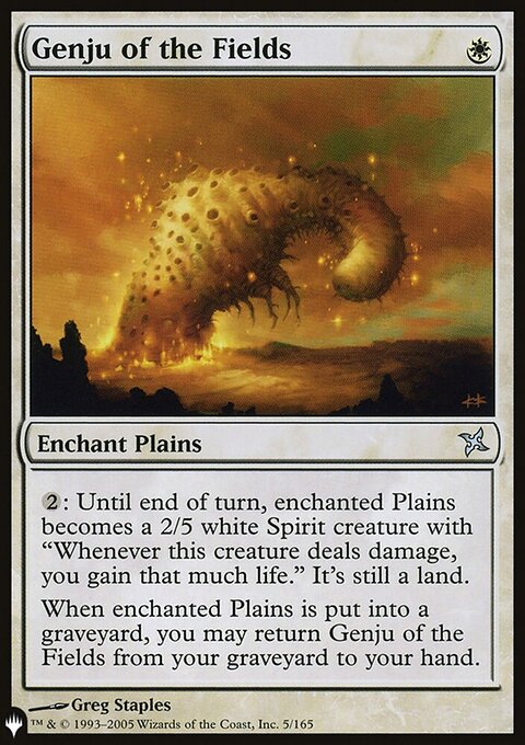 Genju of the Fields, The List #BOK-5, Magic: The Gathering card