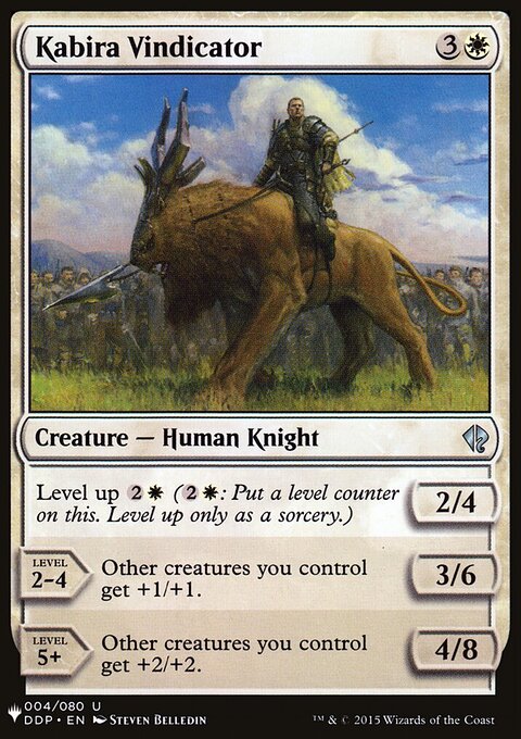 Kabira Vindicator, The List #DDP-4, Magic: The Gathering card