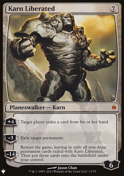 Karn Liberated, The List #NPH-1, Magic: The Gathering card