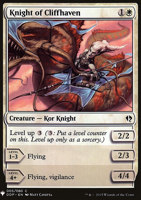 Knight of Cliffhaven, The List #DDP-5, Magic: The Gathering card