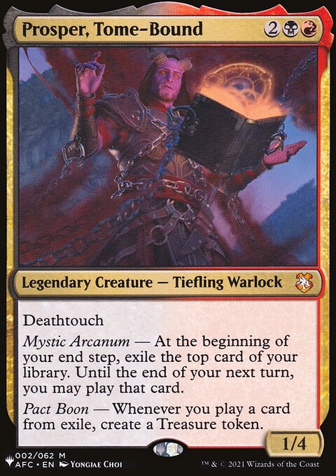Prosper, Tome-Bound, The List #AFC-2, Magic: The Gathering card