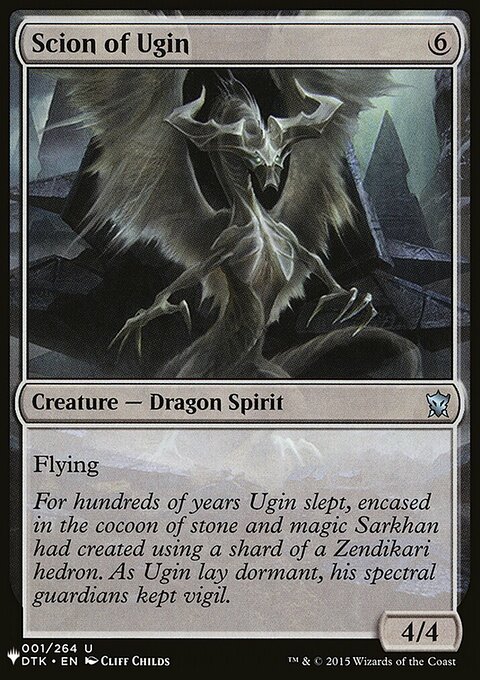 Scion of Ugin, The List #DTK-1, Magic: The Gathering card