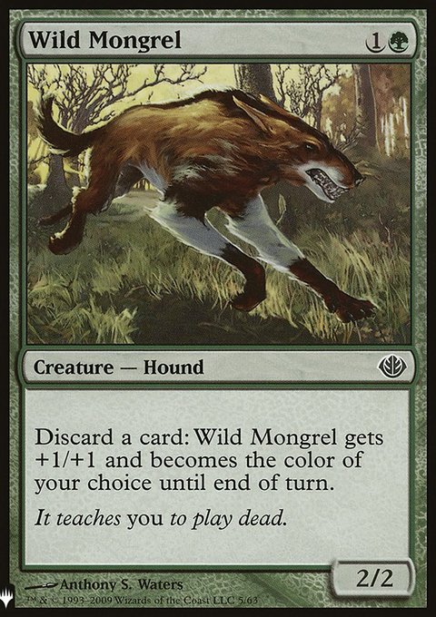 Wild Mongrel, The List #DDD-5, Magic: The Gathering card
