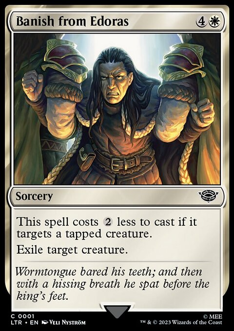 Banish from Edoras, The Lord of the Rings: Tales of Middle-earth #1, Magic: The Gathering card