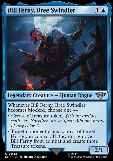 Bill Ferny, Bree Swindler, The Lord of the Rings: Tales of Middle-earth #42, Magic: The Gathering card