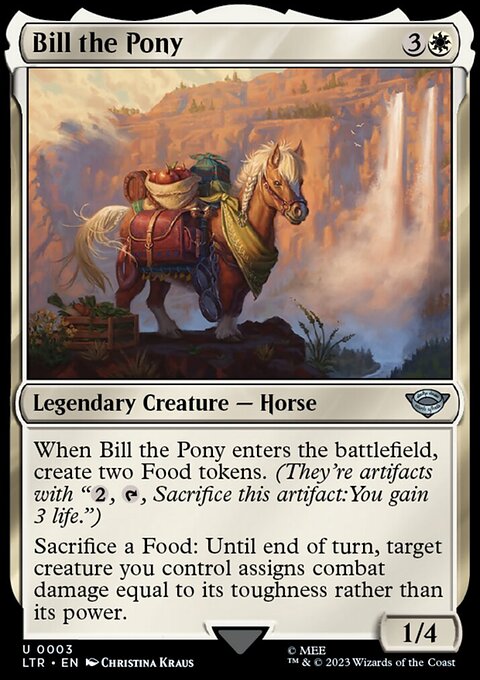 Bill the Pony, The Lord of the Rings: Tales of Middle-earth #3, Magic: The Gathering card