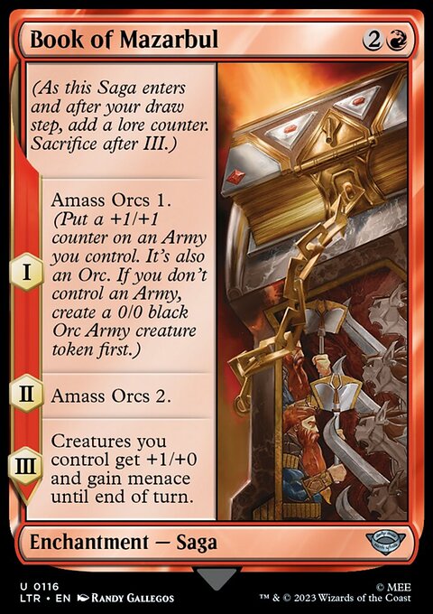 Book of Mazarbul, The Lord of the Rings: Tales of Middle-earth #116, Magic: The Gathering card