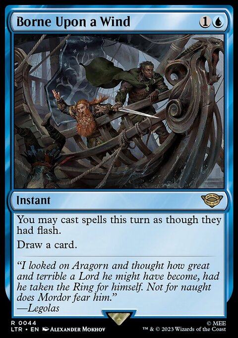 Borne Upon a Wind, The Lord of the Rings: Tales of Middle-earth #44, Magic: The Gathering card