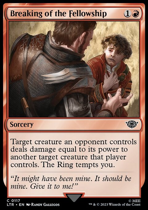 Breaking of the Fellowship, The Lord of the Rings: Tales of Middle-earth #117, Magic: The Gathering card