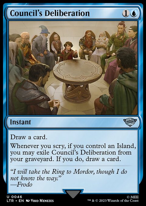 Council's Deliberation, The Lord of the Rings: Tales of Middle-earth #46, Magic: The Gathering card