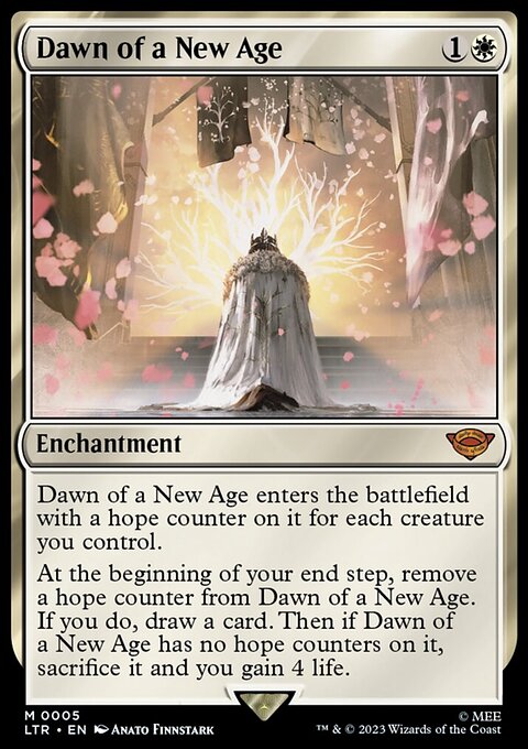 Dawn of a New Age, The Lord of the Rings: Tales of Middle-earth #5, Magic: The Gathering card