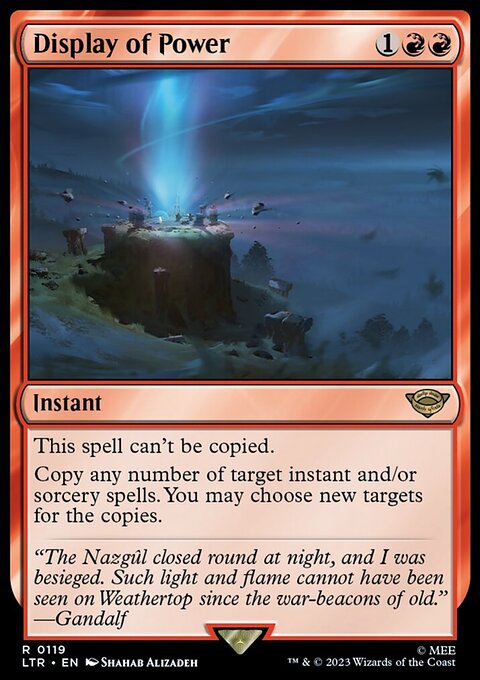 Display of Power, The Lord of the Rings: Tales of Middle-earth #119, Magic: The Gathering card