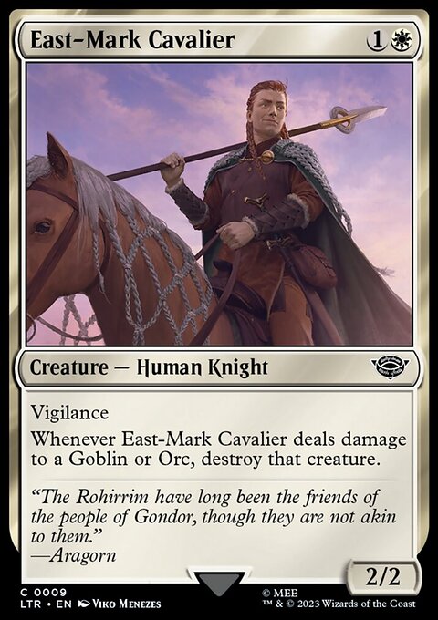 East-Mark Cavalier, The Lord of the Rings: Tales of Middle-earth #9, Magic: The Gathering card