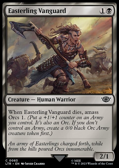 Easterling Vanguard, The Lord of the Rings: Tales of Middle-earth #83, Magic: The Gathering card