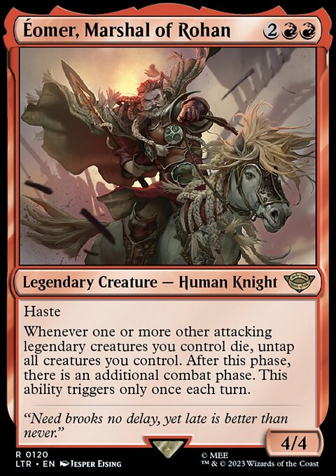 Éomer, Marshal of Rohan, The Lord of the Rings: Tales of Middle-earth #120, Magic: The Gathering card