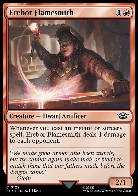 Erebor Flamesmith, The Lord of the Rings: Tales of Middle-earth #122, Magic: The Gathering card