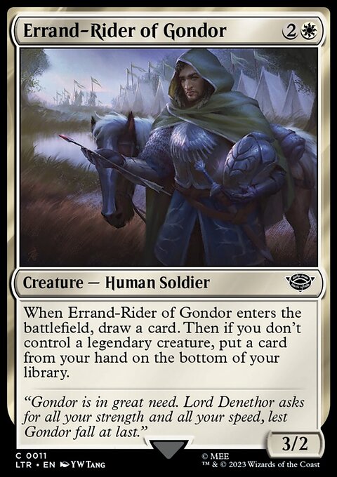 Errand-Rider of Gondor, The Lord of the Rings: Tales of Middle-earth #11, Magic: The Gathering card