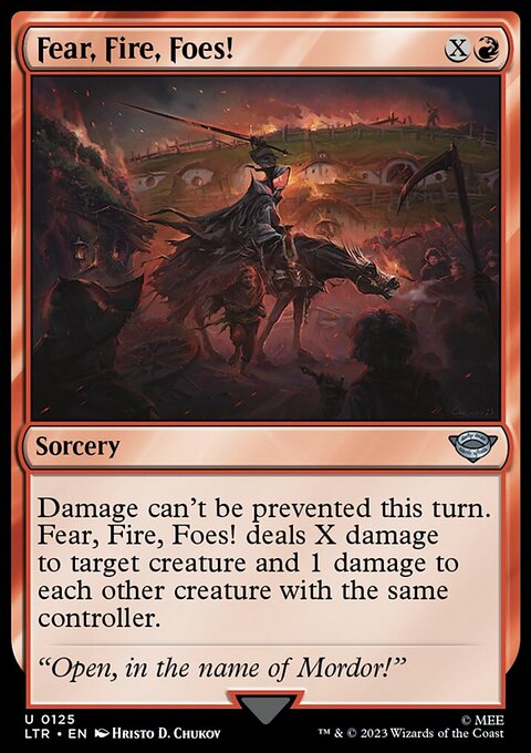 Fear, Fire, Foes!, The Lord of the Rings: Tales of Middle-earth #125, Magic: The Gathering card