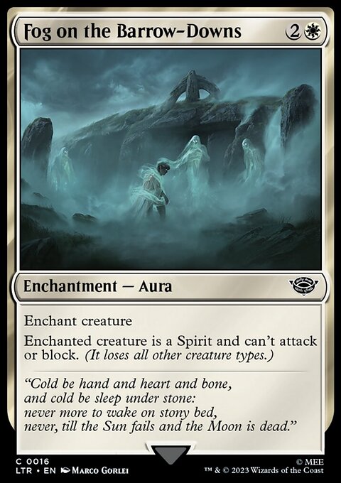 Fog on the Barrow-Downs, The Lord of the Rings: Tales of Middle-earth #16, Magic: The Gathering card