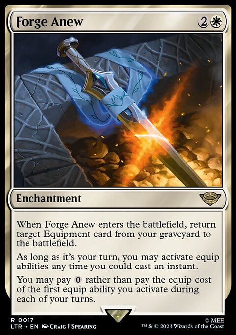 Forge Anew, The Lord of the Rings: Tales of Middle-earth #17, Magic: The Gathering card