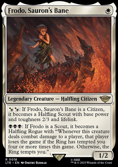 Frodo, Sauron's Bane, The Lord of the Rings: Tales of Middle-earth #18, Magic: The Gathering card