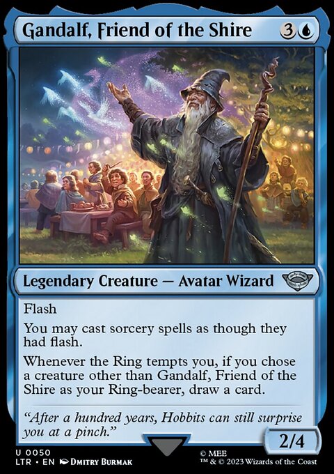 Gandalf, Friend of the Shire, The Lord of the Rings: Tales of Middle-earth #50, Magic: The Gathering card
