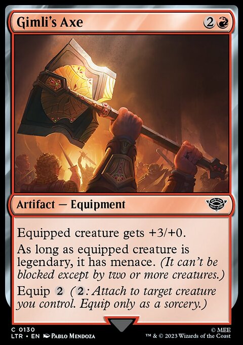 Gimli's Axe, The Lord of the Rings: Tales of Middle-earth #130, Magic: The Gathering card