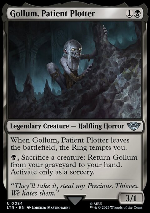 Gollum, Patient Plotter, The Lord of the Rings: Tales of Middle-earth #84, Magic: The Gathering card