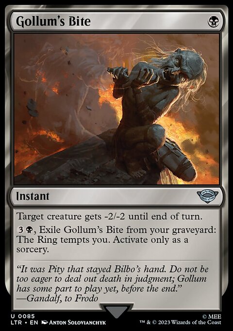 Gollum's Bite, The Lord of the Rings: Tales of Middle-earth #85, Magic: The Gathering card