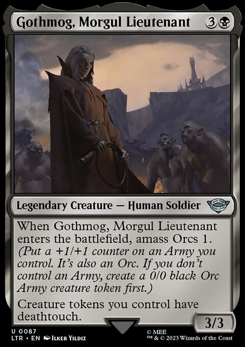 Gothmog, Morgul Lieutenant, The Lord of the Rings: Tales of Middle-earth #87, Magic: The Gathering card