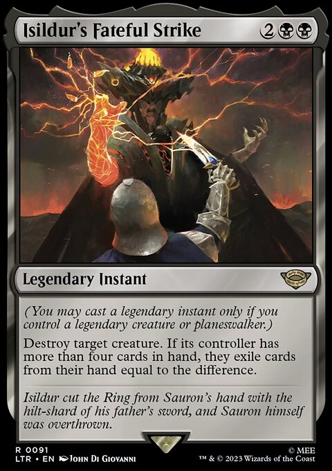 Isildur's Fateful Strike, The Lord of the Rings: Tales of Middle-earth #91, Magic: The Gathering card